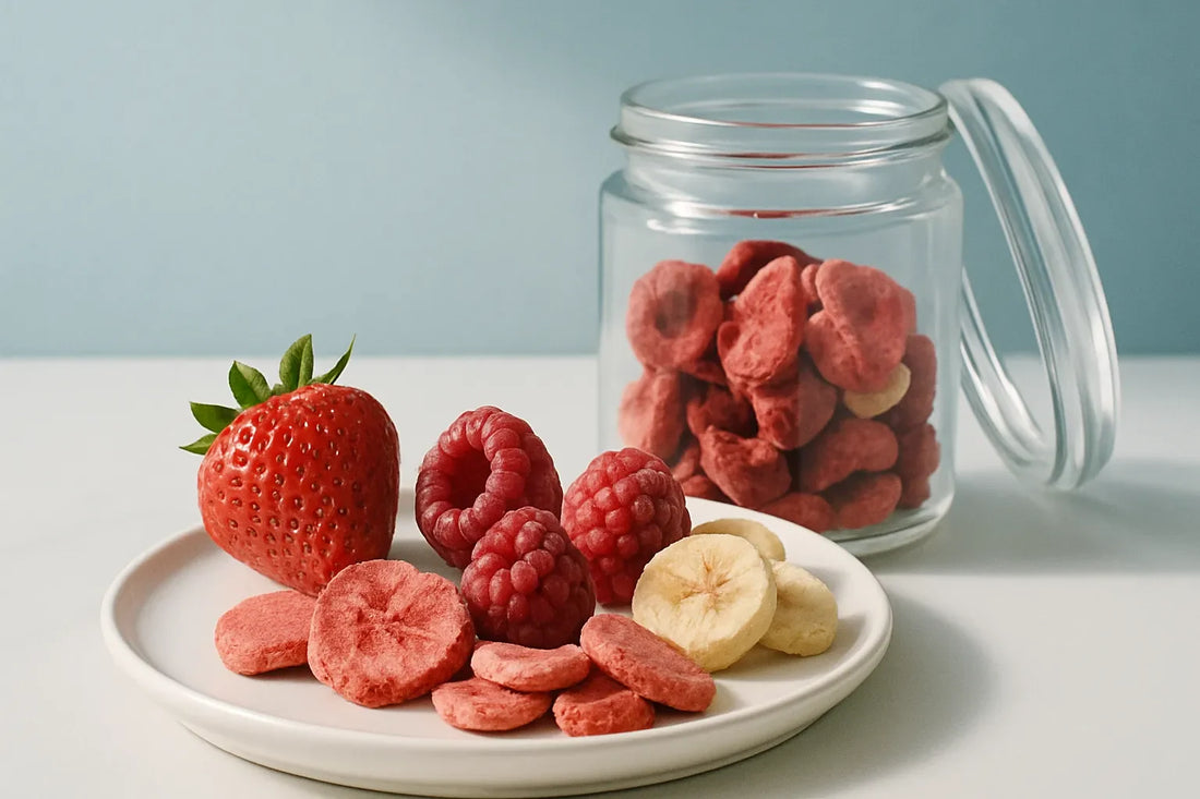 Wo finde ich gefriergetrocknete Früchte für Smoothies und Müesli?