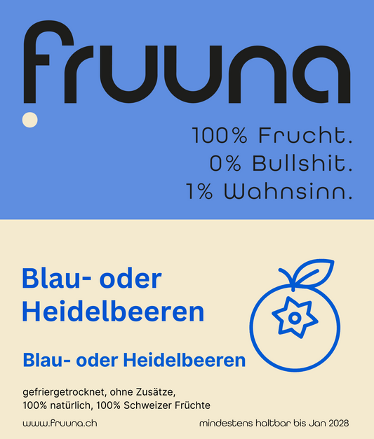 Blaue-Power - gefriergetrocknete Schweizer Blau- oder Heidelbeeren, 60g
