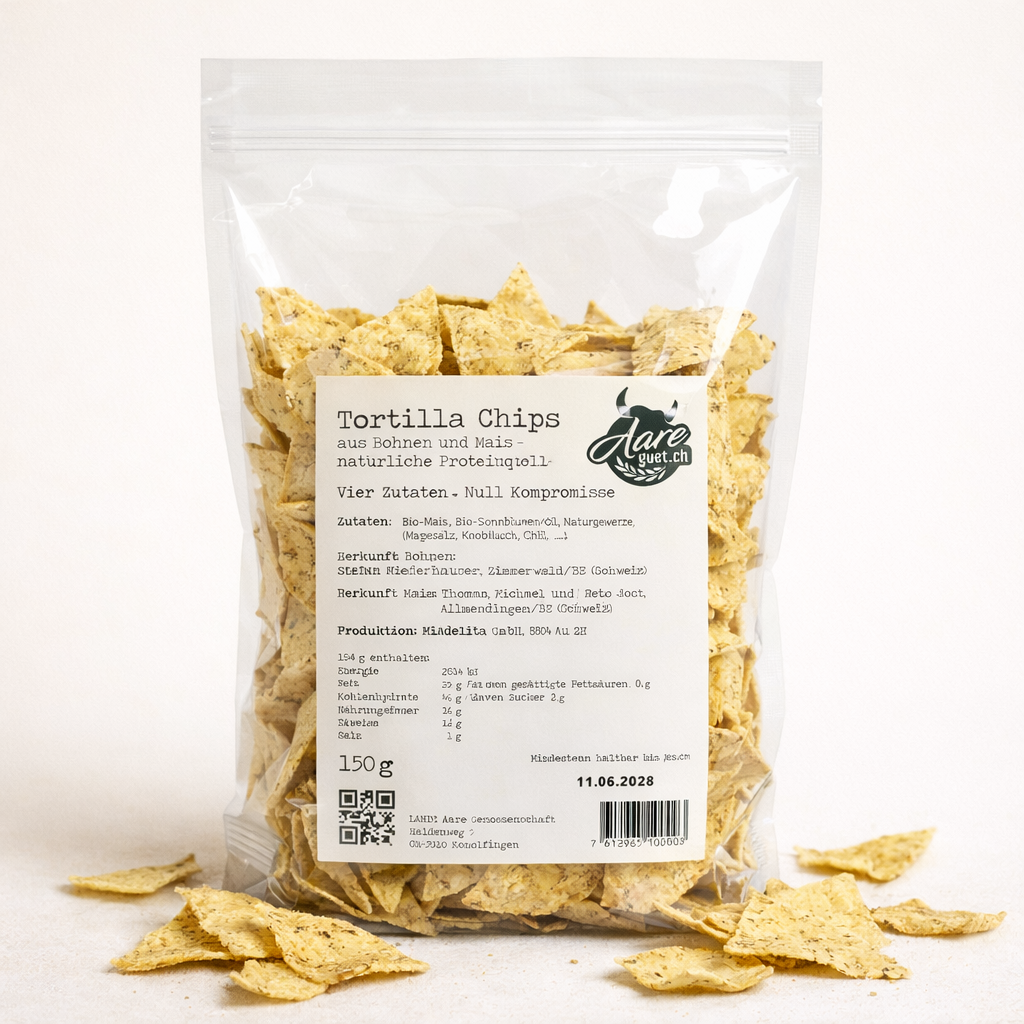Tortilla Chips aus Bohnen und Mais