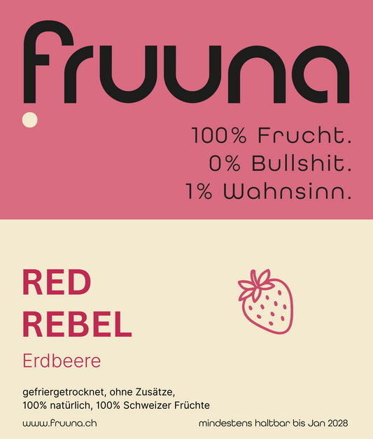 Die roten Rebellen - gefriergetrocknete, Schweizer-Erdbeeren, 60g