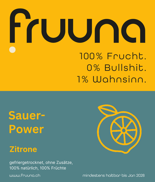Sauer Power - gefriergetrocknete Zitronen, 60g