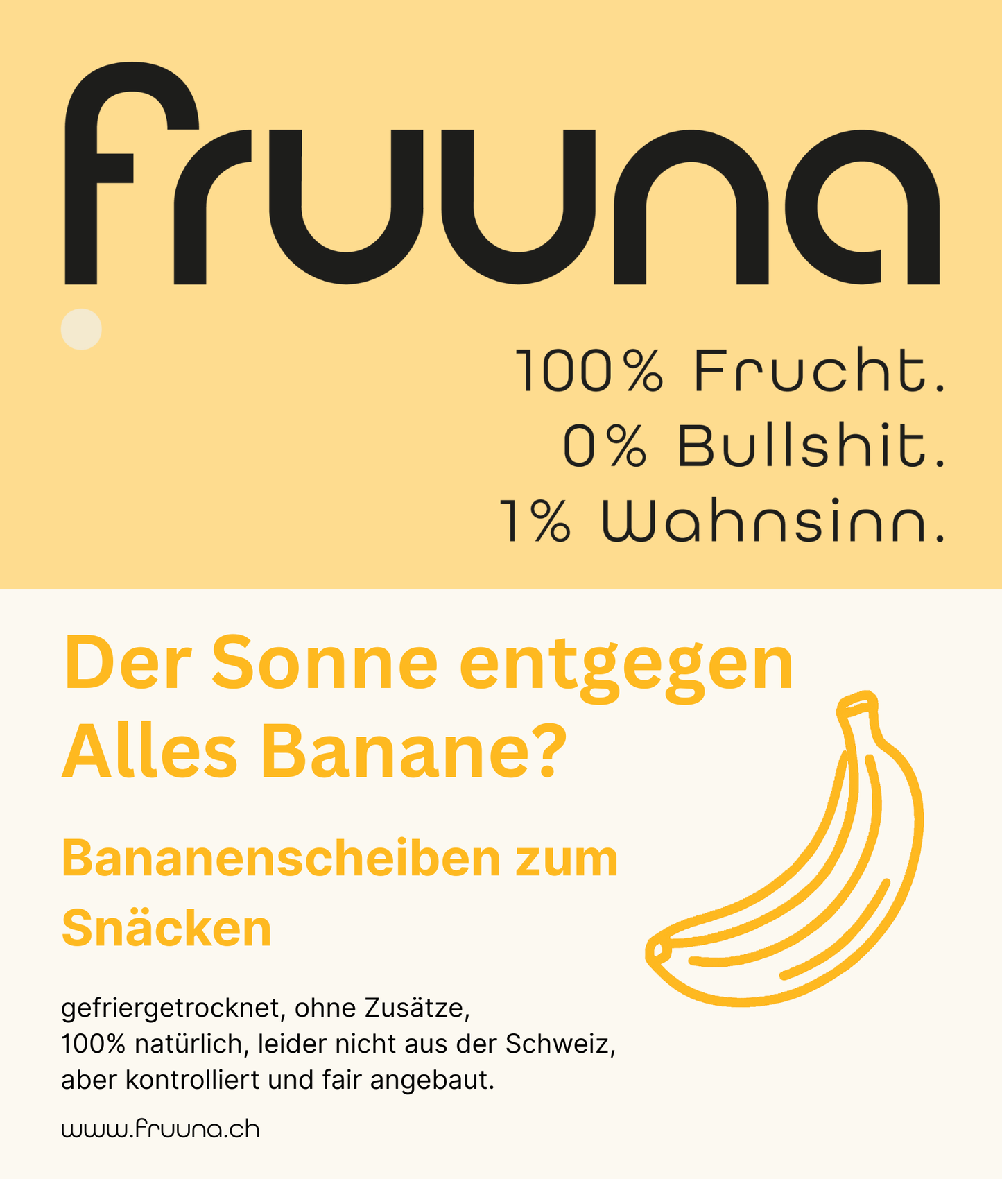 Bananen zu Deguzwecken Wiederverkäufer 60g